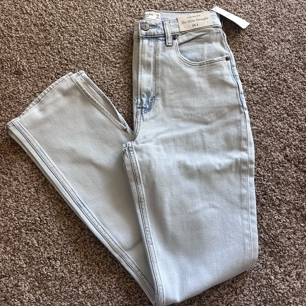 Women's Light Blue Slim Straight Jeans